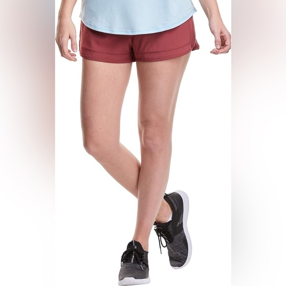 Champion Running Shorts Women's Size Small Brick Red 2.5" Inseam Stretch Knit - Picture 3 of 9